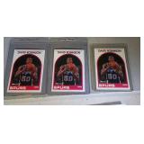 Lot of 3 1989-90 Hoops David Robinson rookie cards