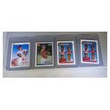 lot of 4 Chipper Jones rookie cards