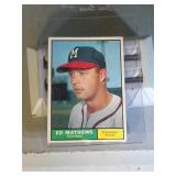 1961 Topps Eddie Mathews baseball