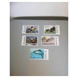lot of 5 2002 MNH Great Lakes and WI stamps