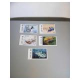 lot of 5 2004 MNH Great Lakes and WI stamps
