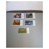 lot of 5 2007 MNH Great Lakes and WI stamps