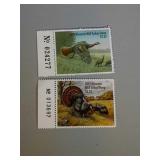 2010 and 2015 WI Turkey stamps