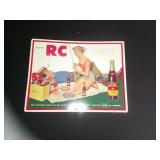 RC cola metal sign