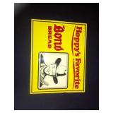 Bond Bread/Hopalong Cassidy metal sign
