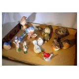 lot of 14 misc bird figurines including