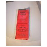 vintage street guide of Chicago, Evanson & OakPark