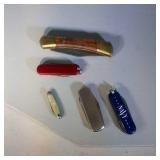 lot of 5 pocket knives