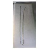 sterling silver rope chain, 20 inches long