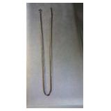 sterling silver box chain, 18 inches long
