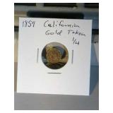 1859 California gold token