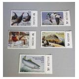 lot of 5 2001 MNH Great Lakes and WI stamps