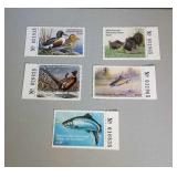 lot of 5 2002 MNH Great Lakes and WI stamps