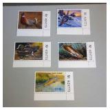 lot of 5 2009 MNH Great Lakes and WI stamps