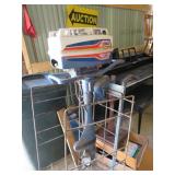 eska 3.5 hp boat motor w/ books oil sold at sears