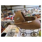 early wicker doll stroller