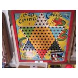 hop ching checker game w/ marbles