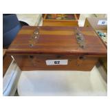 miniature cedar chest 11"x4"x6"