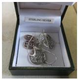 2 pair earrings one is .925