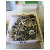 vintage necklace, bracelet earring set