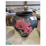 black amethyst vase 9"