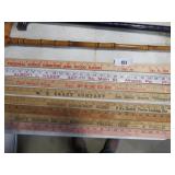 8 advertising yard sticks