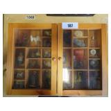 2 door shadow box w/miniatures