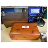 3 jewelry boxes - cedar, pine, japan