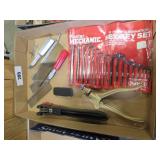 hex keys,grinder,exacto knife,saw etc