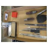 pocket knives, square, letter openers