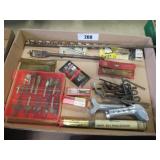 router bits, drill bits, hex keys