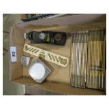 stanley plane, tape measures, folding rulers