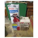 kidde fire extinguisher, backpack stove