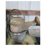 galvanized watering can & bucket