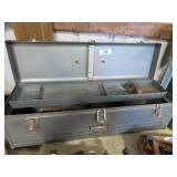 metal craftsman tool box w/tray 30" long