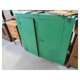 early 2 door cupboard 42" x 41" x 19"