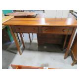 modern 2 drawer pine sofa table