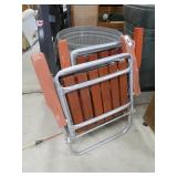 aluminum/cedar folding lawn chairs