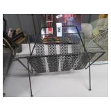 metal magazine rack