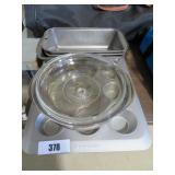 muffin tin, bread pans, covered casserole