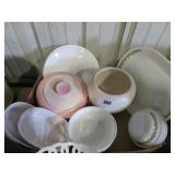 corelle ware bowls, platter, plates etc