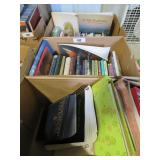 3 boxes - hymnals, religious books