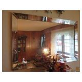 reverse etched mirror 50" x 32" sm crack bott. L