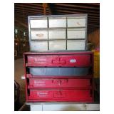 2 PARTS CABINETS, MISC