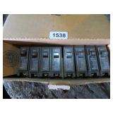 8 CUTLER  HAMMER 15 AMP BREAKERS