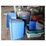 PLASTIC GARBAGE CANS, TOTES