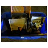 TOTE OF PAINTING SUPPLIES