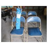 4 METAL FOLDING CHAIRS