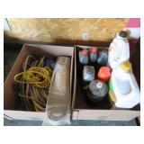 2 BOXES OILS, ROPE