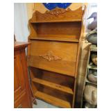 OAK LARKIN DROP FRONT DESK REFINISHED